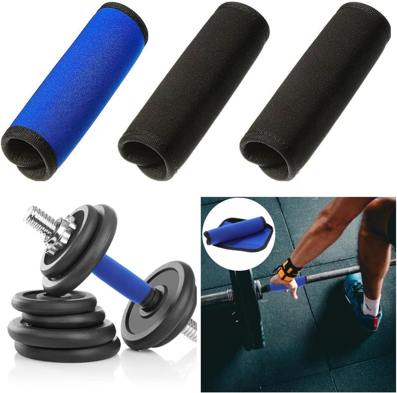 SquEqu 3 Pack Pull Up Bar Grips Dumbbell Grips Barbell Handle Grips Gymnastic Rings Grip Wrap Soft Buffer Cover for Pilates Bar Workout Bars Gymnastics Bar Fitness Exercise Bar Doorway Chin Up Bar - Image 5